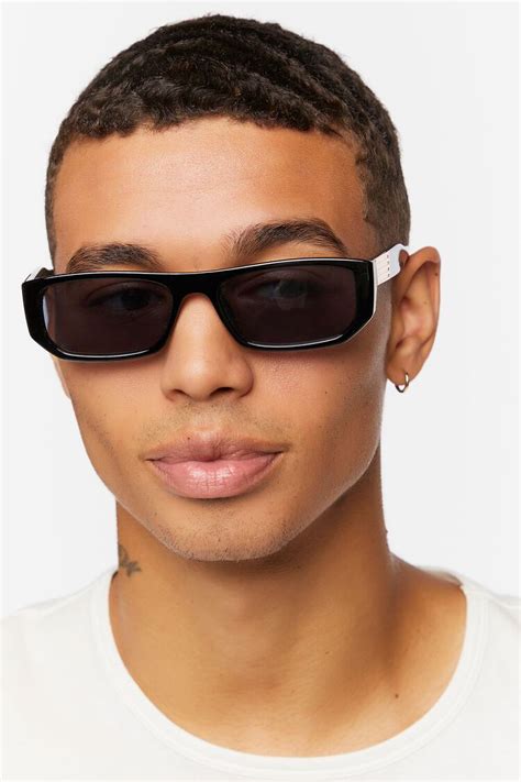 rectangular men's sunglasses.